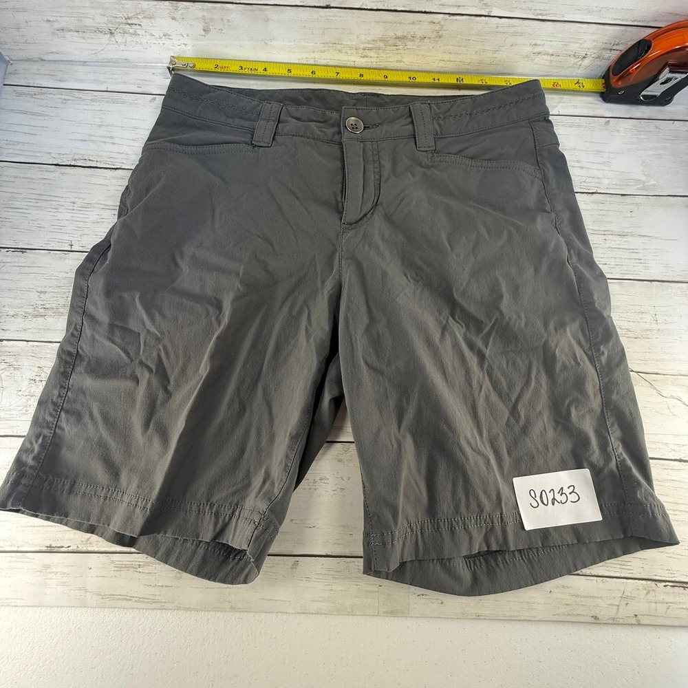 Eddie Bauer First Ascent Gray Hiking Shorts Women Size 2 Outdoor Active Trekking